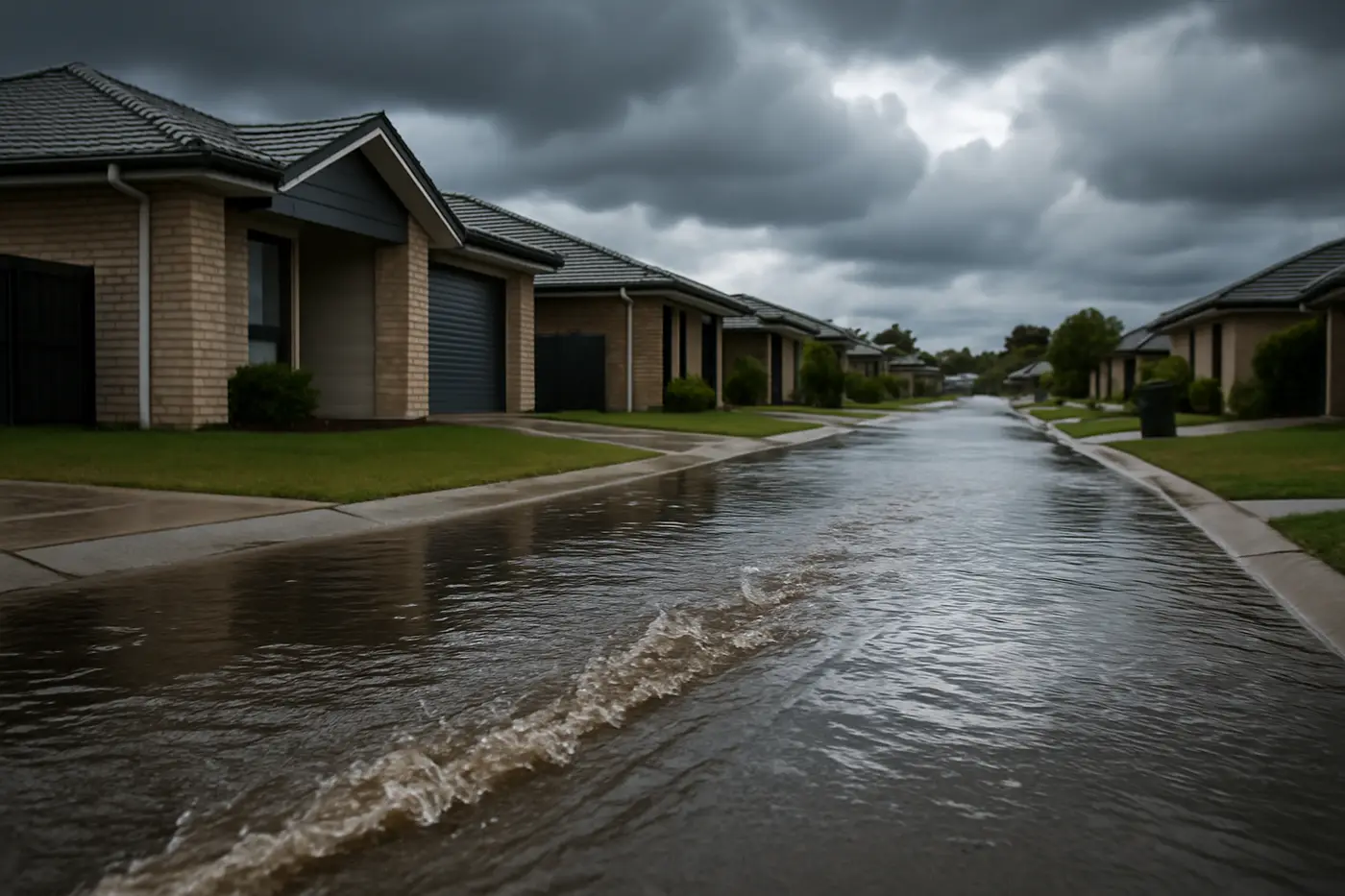 Water damage restoration Logan Logan estate homes near the Logan River after heavy rain